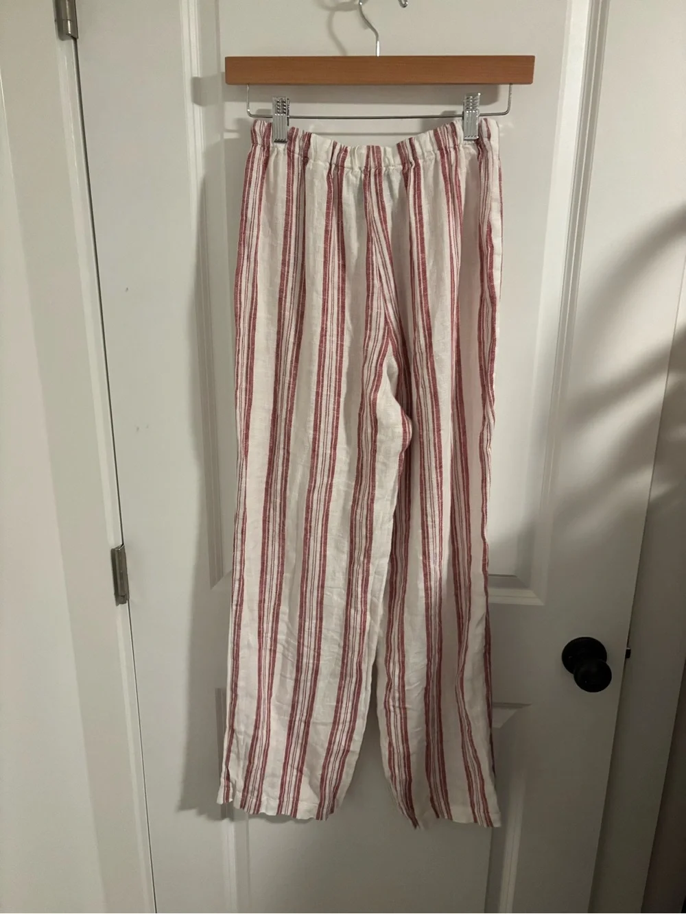 REFORMATION Olina Linen Pants Avignon Stripe Size XS